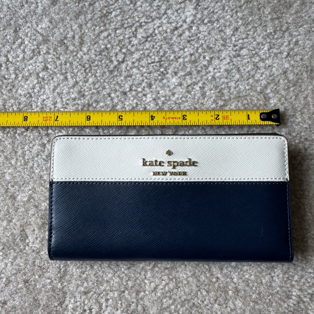 Kate Spade Navy and Green Wallet